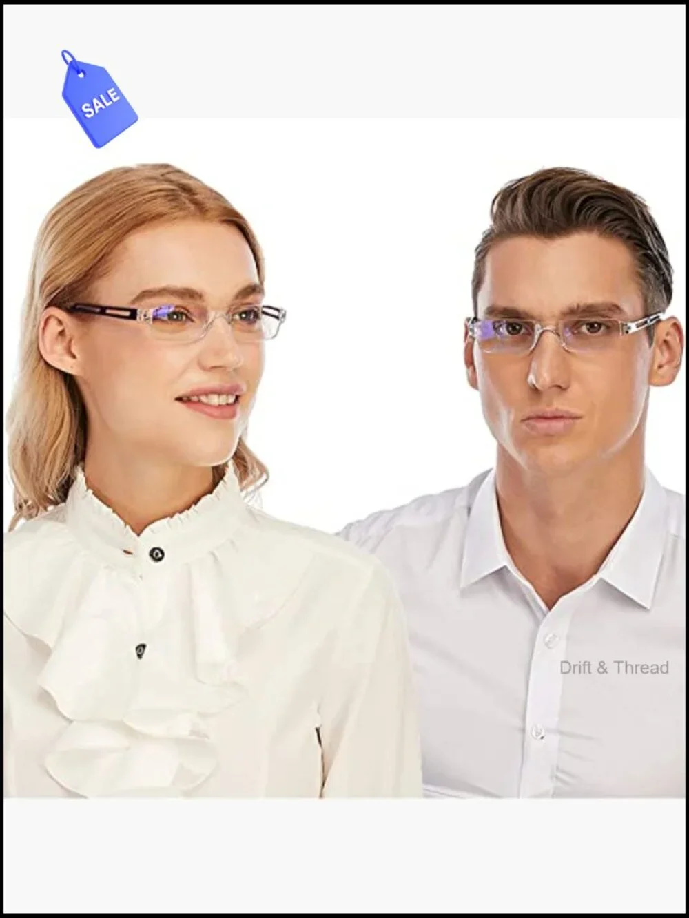 3 Pairs Blue Block Reading Glasses +2.5 Rectangular Frame Men Women Computer